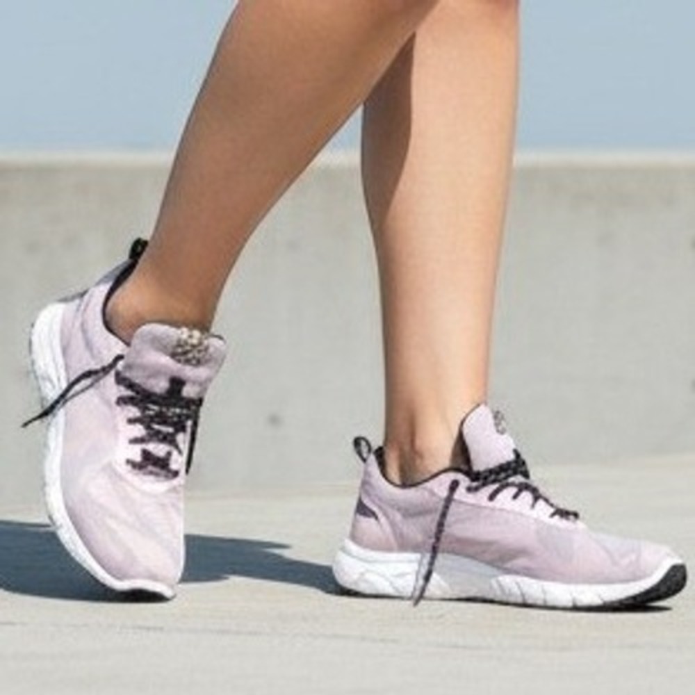 Asics Gel-Quantum 90 Frosted Rose Pink Black Running Shoes 1022A229 Womens 7.5